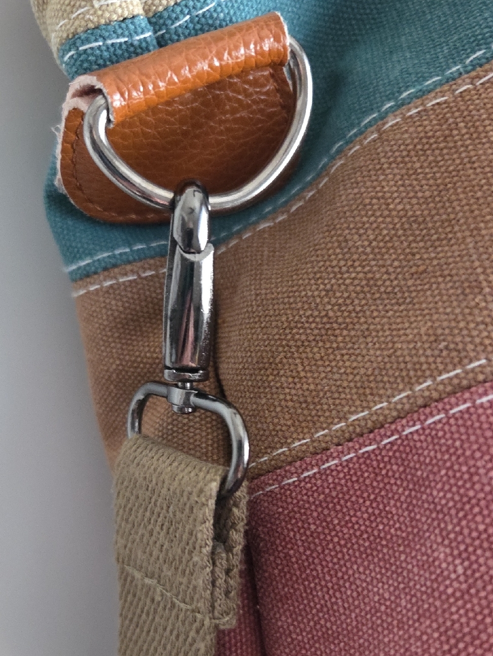 Multi Color Canvas Tote - Picture 4 of 5